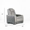 Durapella Power Recliner – Slate Cover (dimensions)