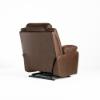 Morocco Rocker Recliner – Chocolate Fabric (back angled)