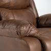Morocco Rocker Recliner – Chocolate Fabric (closeup)