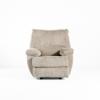Elliott Glider Recliner – Pewter Chenille Fabric (front)