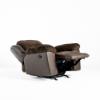 Morocco Rocker Recliner – Chocolate Fabric (angled reclined)