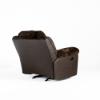 Morocco Rocker Recliner – Chocolate Fabric (back angled)