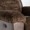 Morocco Rocker Recliner – Chocolate Fabric (closeup)