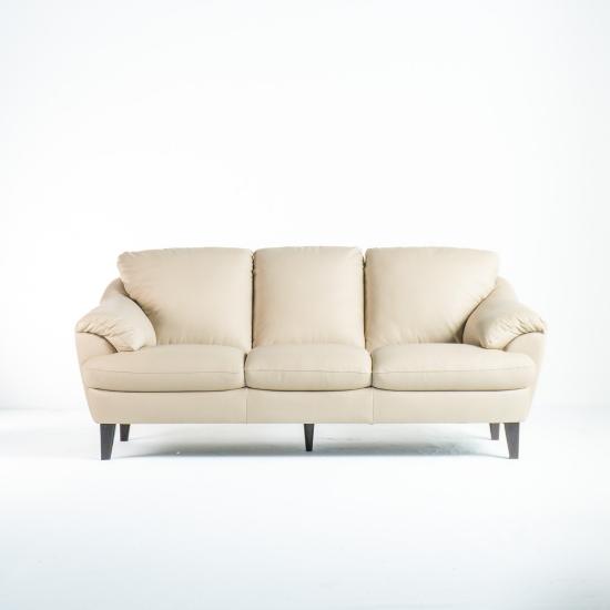 Pisa Stationary Sofa – Seashell Leather