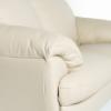 Pisa Stationary Loveseat – Seashell Leather (closeup)