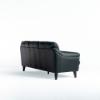 Pisa Stationary Sofa – Black Leather (back)