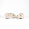 Pisa Sofa, Chair & Ottoman Package – Seashell Leather