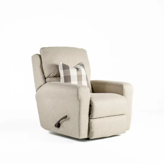 Westport Westport Glider Recliner – Grey Fabric (angled)
