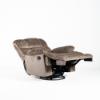 Swivel Glider Recliner – Earth Fabric (angled reclined)