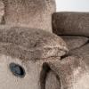Swivel Glider Recliner – Earth Fabric (closeup)