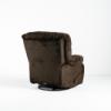 Daly Chaise Swivel Glider Recliner – Chocolate (back angled)