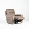Tranquility Layflat Recliner – Grey Performance Fabric (angled reclined)