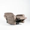 Tranquility Layflat Recliner – Grey Performance Fabric (angled full)