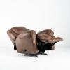 Del Mar Rocker Recliner – Mocha Fabric (angled reclined)