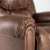 Del Mar Rocker Recliner – Mocha Fabric (close up)