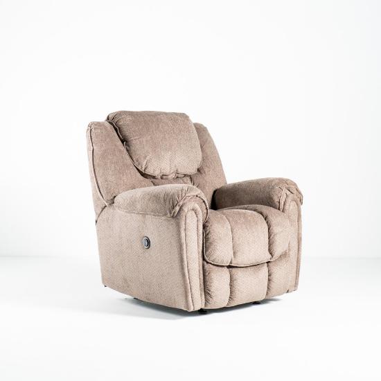 Del Mar Power Rocker Recliner – Taupe Fabric (angled)