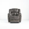 Frontier Rocker Recliner – Charcoal Fabric Cover (front)