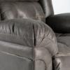 Frontier Rocker Recliner – Charcoal Fabric Cover (closeup)