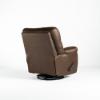 Trilogy Swivel Rocker Recliner – Mink Fabric (back angled)