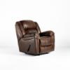 Frontier Rocker Recliner – Espresso Fabric Cover (angled)
