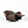Frontier Rocker Recliner – Espresso Fabric Cover (angled reclined)