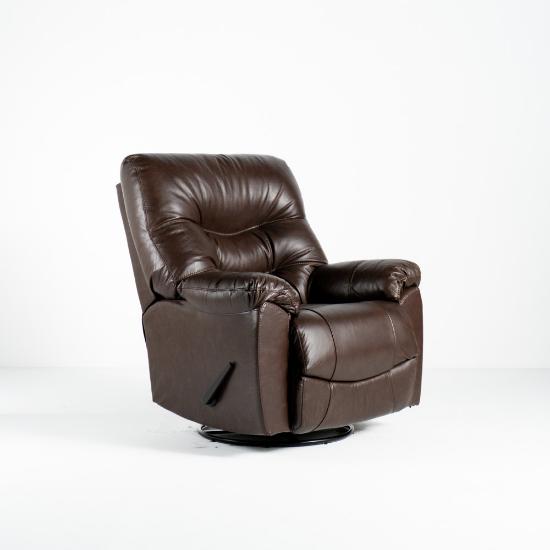 Trilogy Swivel Rocker Recliner – Federica Brown Leather
