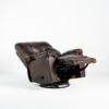 Trilogy Swivel Rocker Recliner – Federica Brown Leather (reclined)