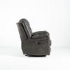 Frontier Power Rocker Recliner – Charcoal Fabric Cover (side)