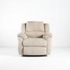 Newport Rocker Recliner – Fawn Fabric Cover (front)