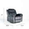 Grandover Power Recliner – Granite fabric (dimensions)