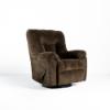 Connery Swivel Rocker Recline – Chocolate Fabric (angled)