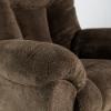 Connery Swivel Rocker Recline – Chocolate Fabric (closeup)