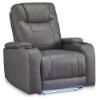 Schooner Rocks Dual Power Theater Chair - Slate Performance Fabric 