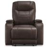 Schooner Rocks Dual Power Theater Chair - Umber Performance Fabric
