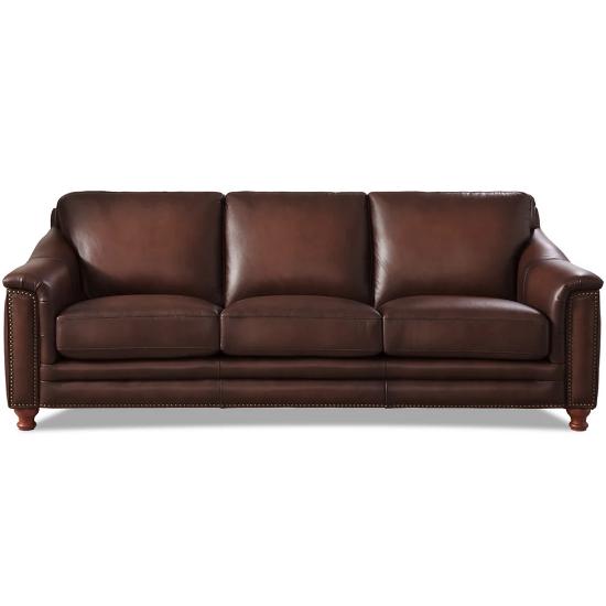 Belfast Leather Sofa – Caramel Top Grain Leather