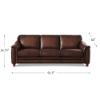 Belfast Leather Sofa – Caramel Top Grain Leather