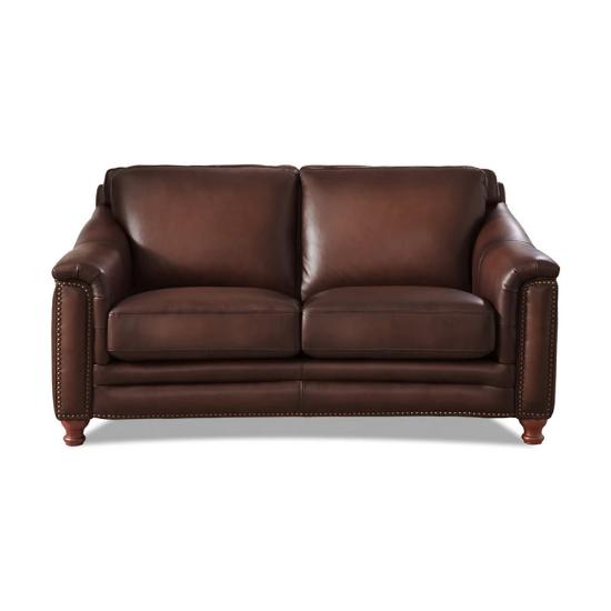 Belfast Leather Loveseat – Caramel Top Grain Leather