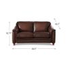 Belfast Leather Loveseat – Caramel Top Grain Leather