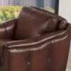 Belfast Stationary Chair – Caramel Top Grain Leather
