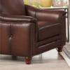 Belfast Stationary Chair – Caramel Top Grain Leather