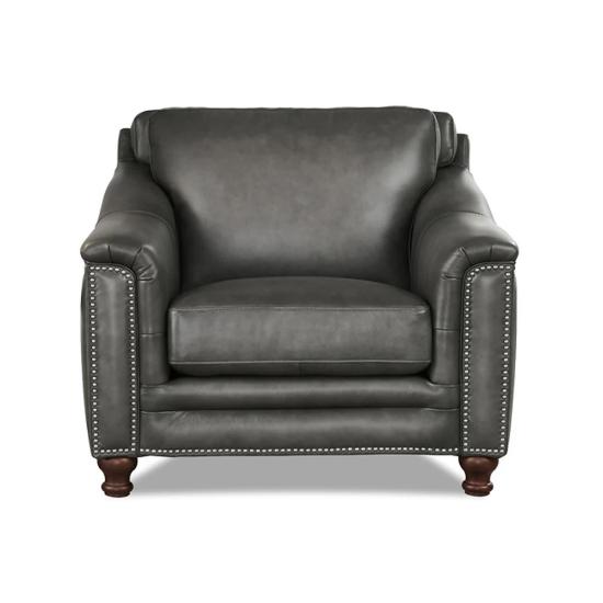 Belfast Stationary Chair – Ash Top Grain Leather