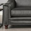 Belfast Stationary Sofa – Ash Top Grain Leather