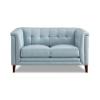 Arvo Leather Loveseat – Spa Blue Top Grain Leather