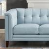 Arvo Leather Loveseat – Spa Blue Top Grain Leather