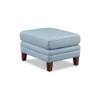 Arvo Leather Ottoman – Spa Blue Top Grain Leather