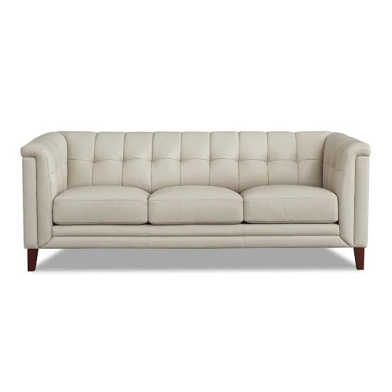 Arvo Leather Sofa – Vanilla Top Grain Leather