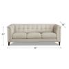 Arvo Leather Sofa – Vanilla Top Grain Leather