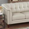 Arvo Leather Sofa – Vanilla Top Grain Leather