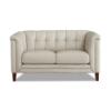 Arvo Leather Loveseat – Vanilla Top Grain Leather