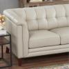 Arvo Leather Loveseat – Vanilla Top Grain Leather